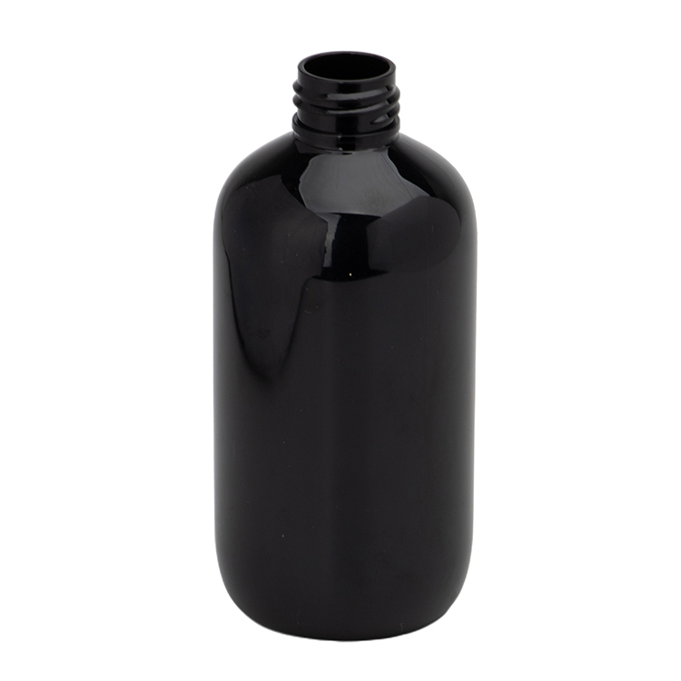 plastic black boston bottle empty
